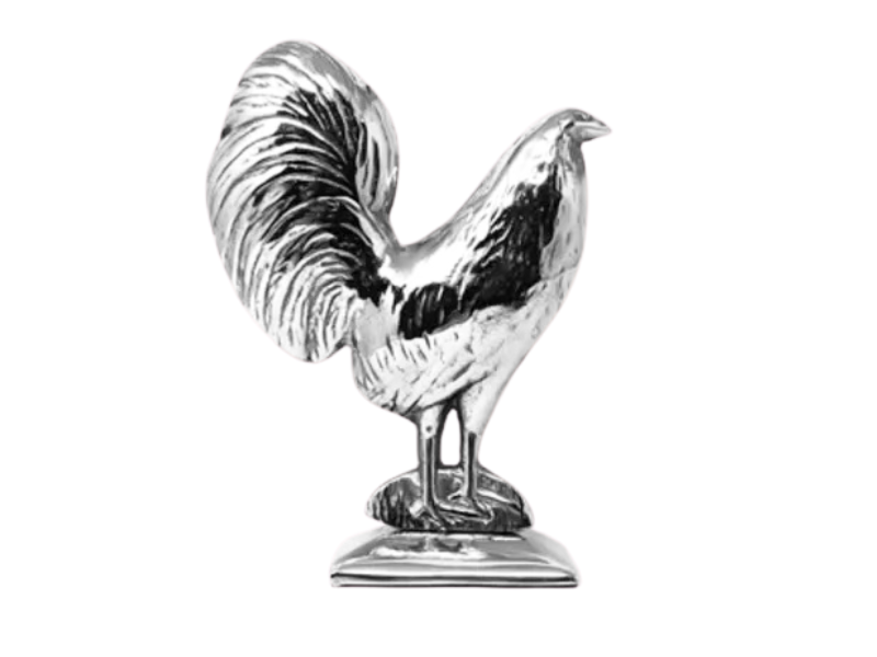 ADORNO GALLO CON BASE CH 