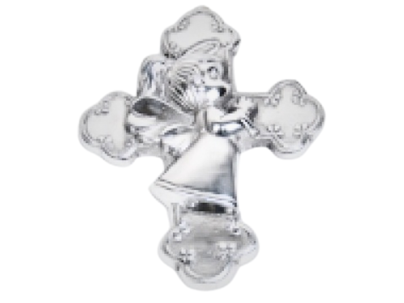 CRUZ NIÑA PRECIOSOS MOMENTOS MED CRUZ DE PEWTER