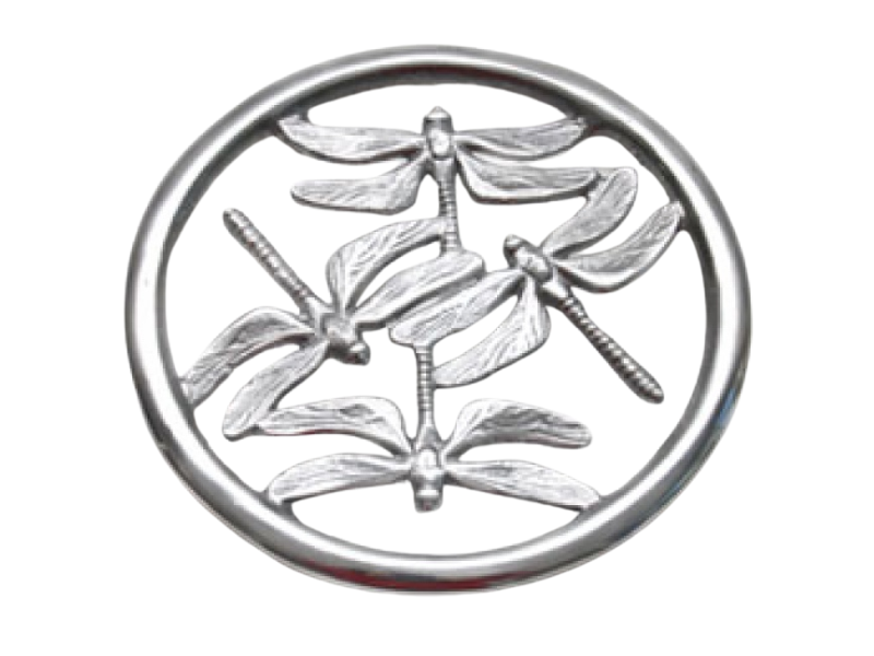 PORTA CALIENTE DE PEWTER LIBELULA MED