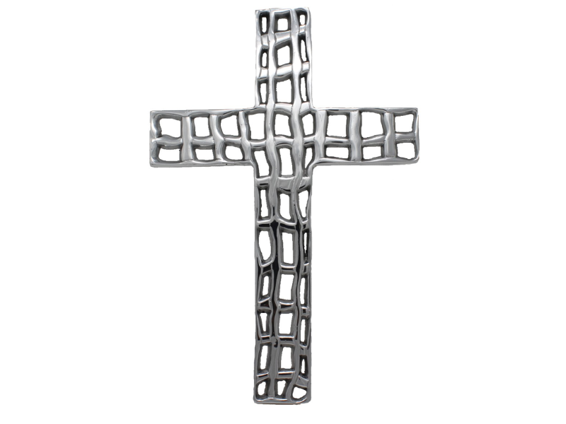 CRUZ RECTÁNGULO DE PEWTER 