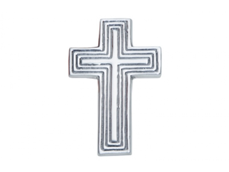 CRUZ RELIEVE DOBLE CHIICA CRUZ DE PEWTER