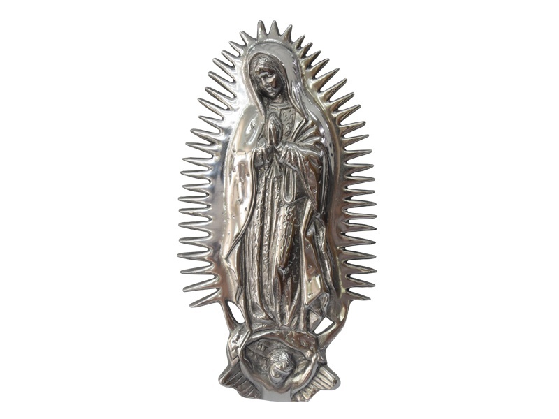 VIRGEN DE GUADALUPE RESPLANDOR CON COLGADERA MED