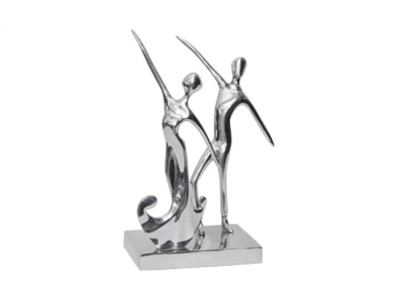 PAREJA BAILARINES EN PEWTER MED