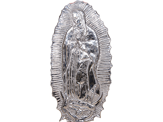 VIRGEN DE GUADALUPE EN PEWTER GIGANTE 