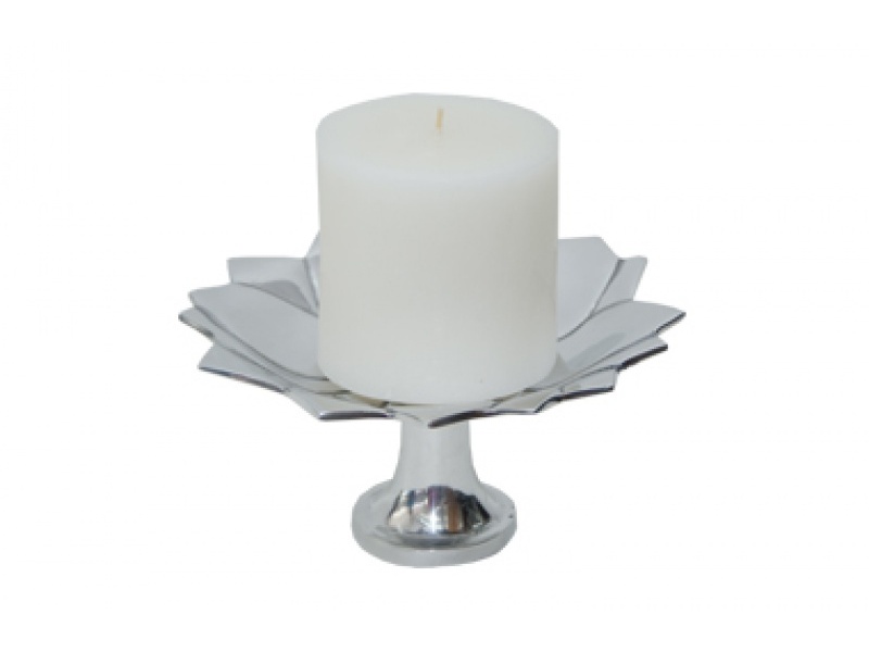 PORTA VELA DALIA CON BASE GDE PORTAVELAS EN PEWTER