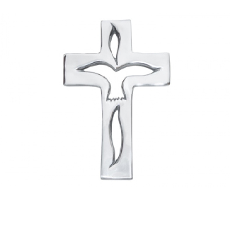 CRUZ ESPIRITU SANTO PARED CH CRUZ EN PEWTER